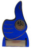 PAMPLONA sininen palkintofigura 12cm, 25mm lajitunnuksella
